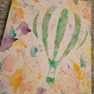 Hot Air Ballon Colorful Art